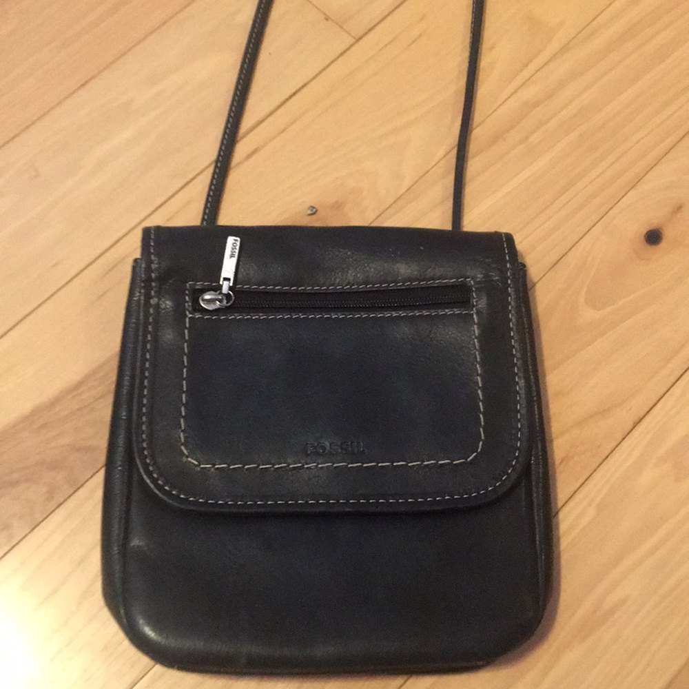 Fossil black crossbody
